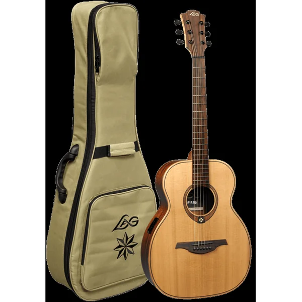 Guitare Folk Electro Lag ESCAPADE-RCE - Red Cedar
