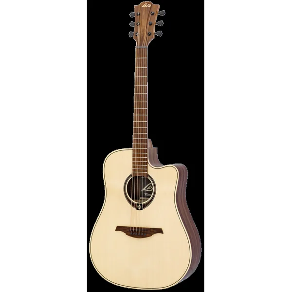 Guitare Folk Electro LAG T218DCE - Dreadnought Pan-Coupé