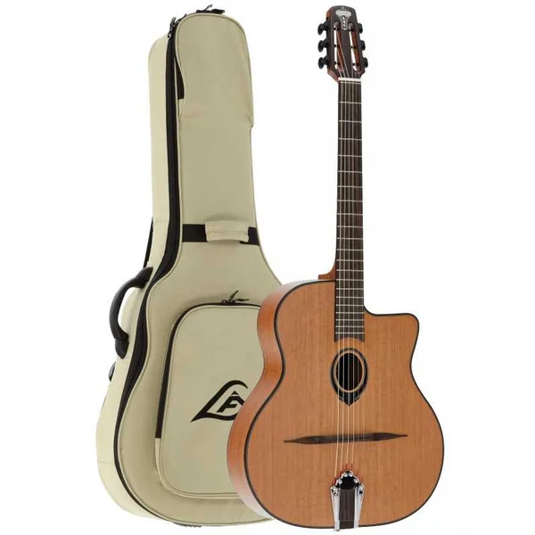 Guitare Jazz Manouche LAG SL100 - Cèdre / Acajou / Satin