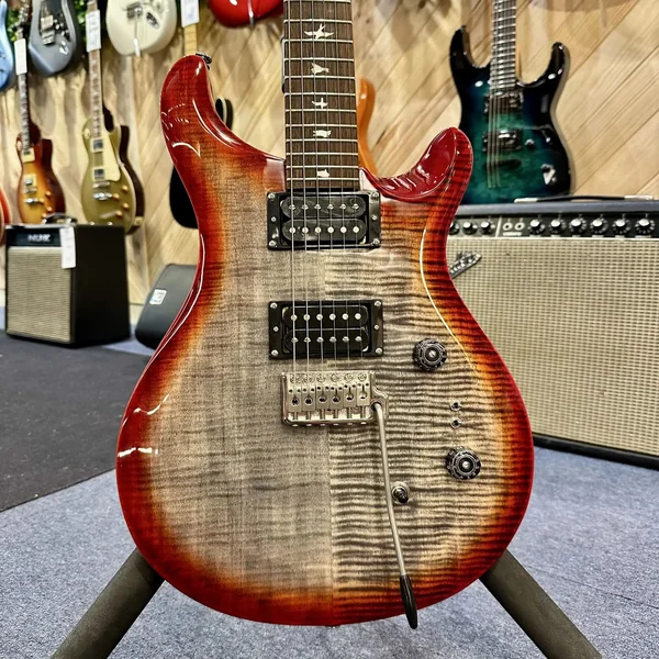 Guitare PRS Custom 24 Charcoal Cherry Burst