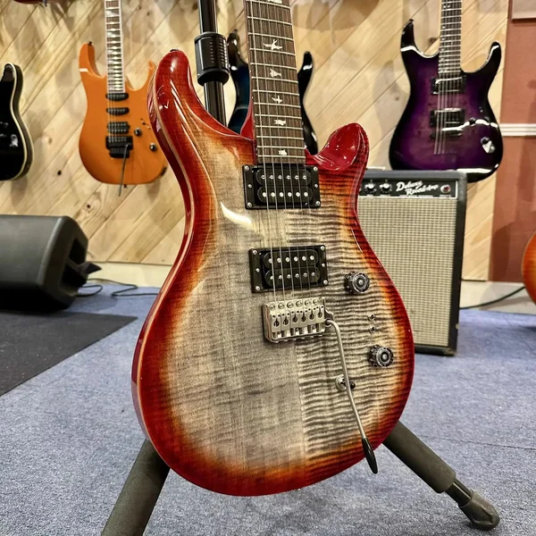 Guitare PRS Custom 24 Charcoal Cherry Burst