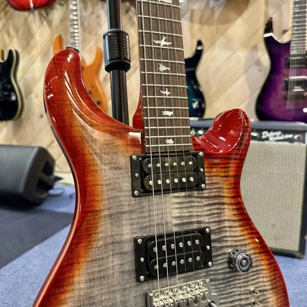 Guitare PRS Custom 24 Charcoal Cherry Burst