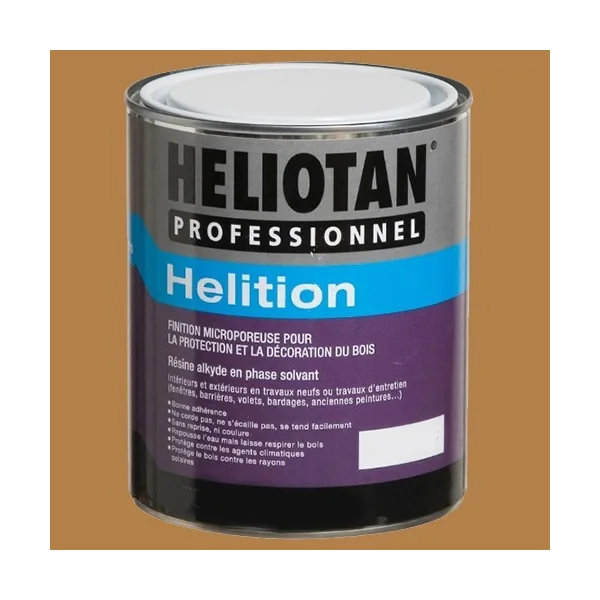 HELIOTAN Laque satinée pour Bois HELITION Ton bois