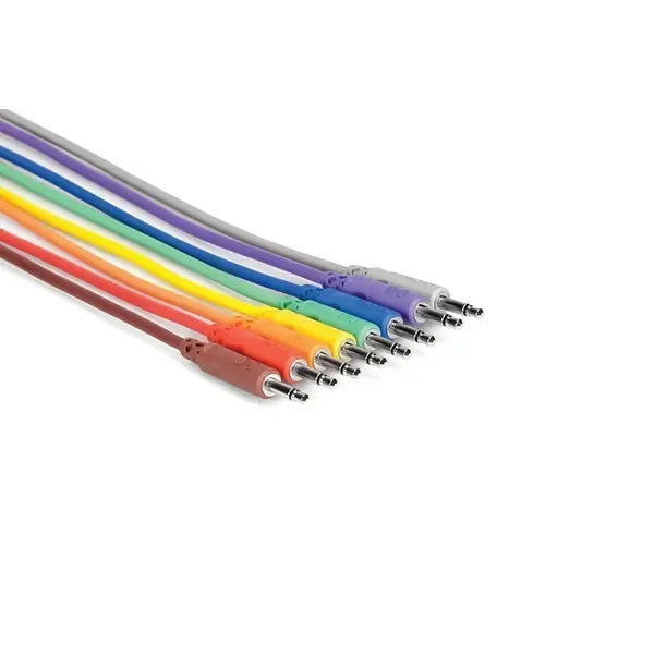 Hosa CMM-830 8 stuks 30 cm in kleur Patchkabels