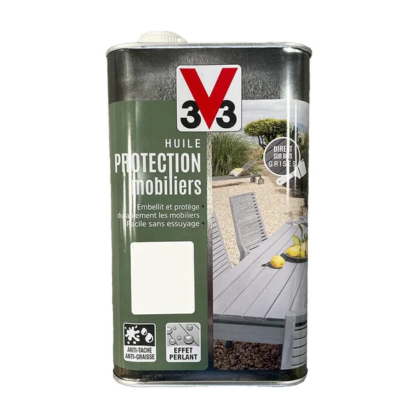 Huile Haute protection V33 Gris sablé