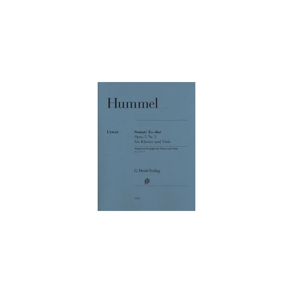 Hummel J.n. Sonate OP 5 N°3 Alto