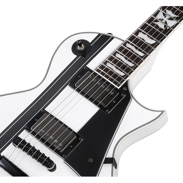 James Hetfield Iron Cross - snow white w/ black stripes