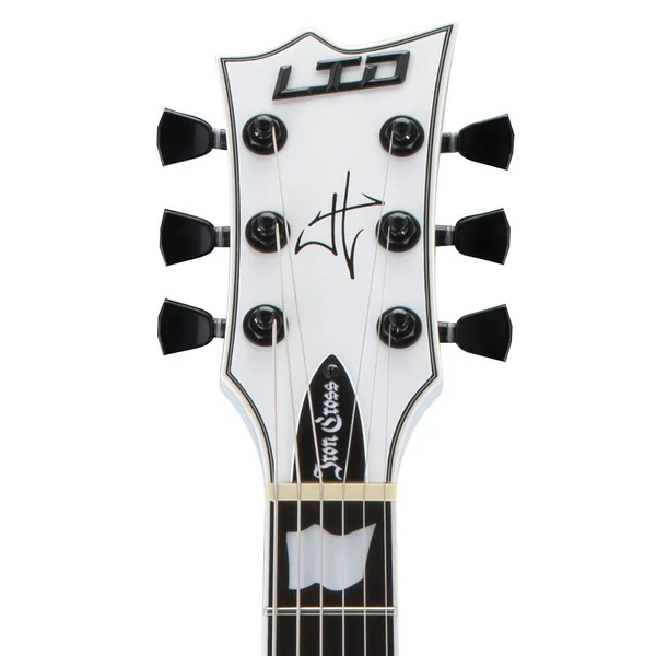 James Hetfield Iron Cross - snow white w/ black stripes