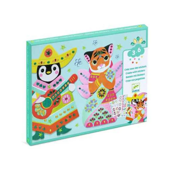 Jeu créatif créer avec des stickers - 3-6 ans - Djeco
