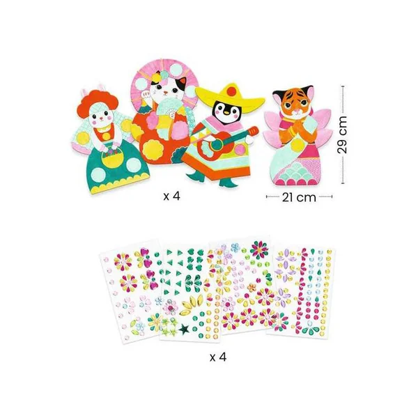 Jeu créatif créer avec des stickers - 3-6 ans - Djeco