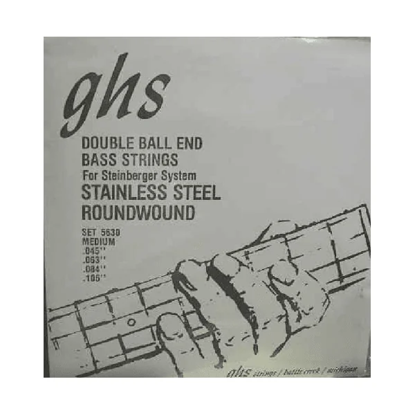 Jeu de Cordes Basse Ghs Strings 5600 Double Boule Stainless Steel