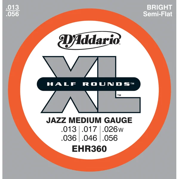 Jeu de Cordes D'addario EHR360 13/56 File 1/2 Rond