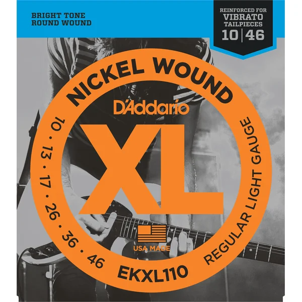 Jeu de Cordes D'addario EKXL110 10/46 Light File Rond