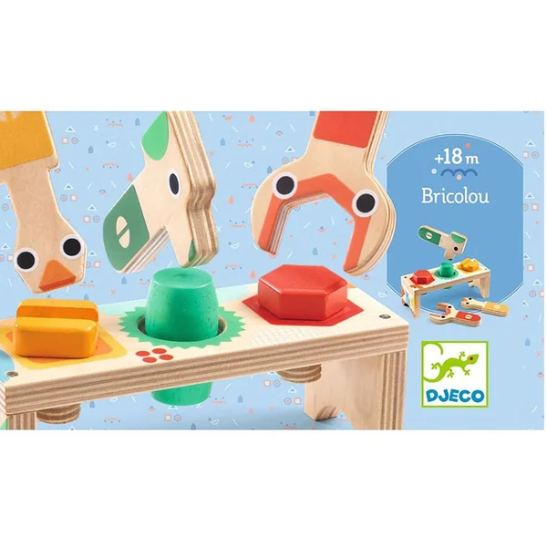 Jeu d'encastrement Bricolou - 18 mois - Djeco