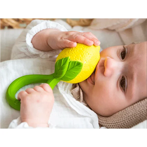 Jouet de dentition Hochet bébé Lemon le Citron- Oli&Carol