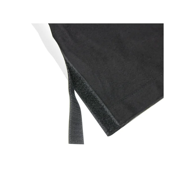 Jupe de scène noire Molton B1 avec bande Velcro 40 cm de haut vendue au mètre