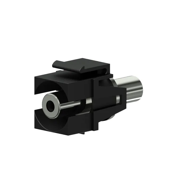 Keystone adapter 3,5 mm minijack til minijack, Sort