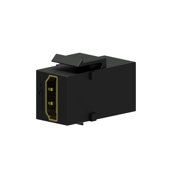 Keystone adapter HDMI a til HDMI a, Sort
