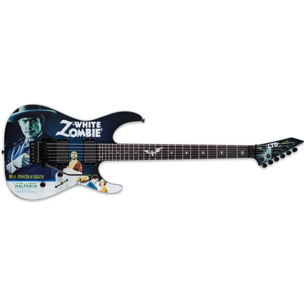 Kirk Hammett KH-WZ - black with white zombie graphic