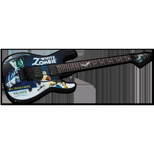 Kirk Hammett KH-WZ - black with white zombie graphic