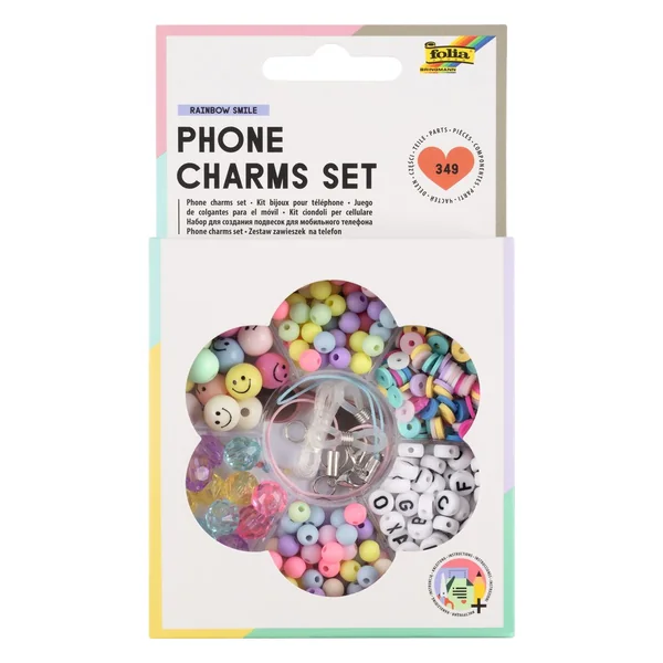 Kit bijoux pour téléphone portable « Rainbow Smile »