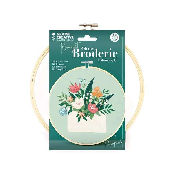 Kit broderie partielle - Bouquet