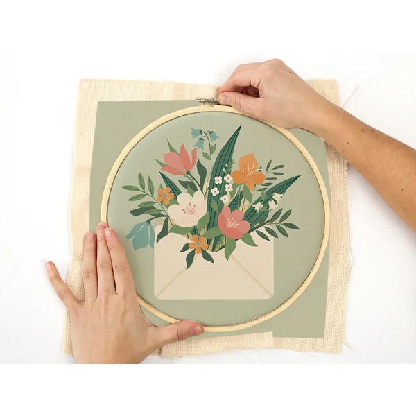 Kit broderie partielle - Bouquet