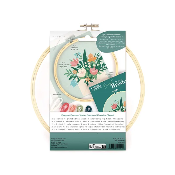 Kit broderie partielle - Bouquet