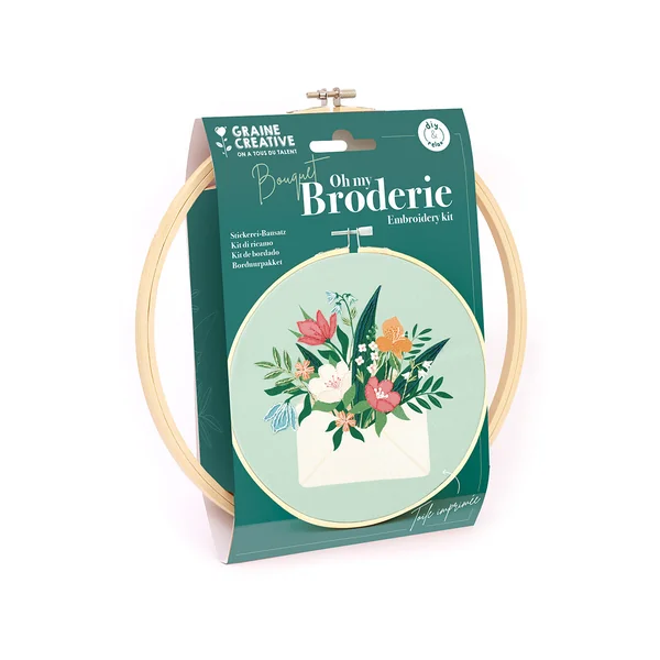 Kit broderie partielle - Bouquet