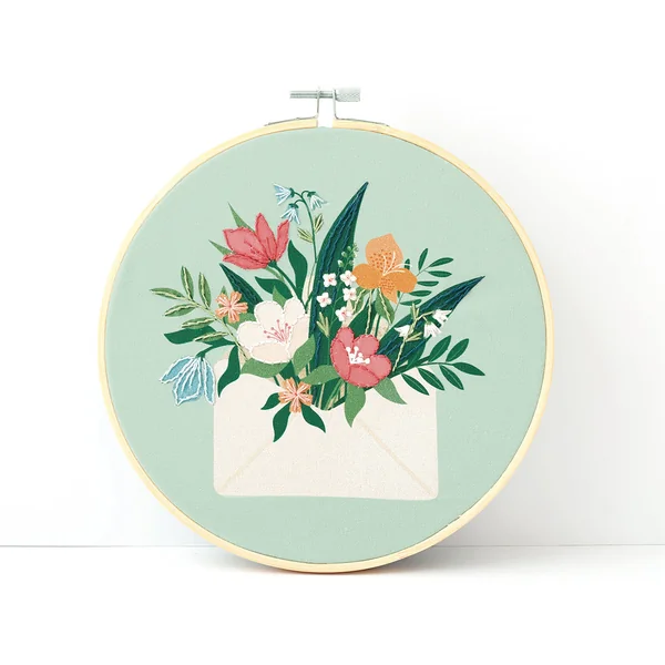 Kit broderie partielle - Bouquet