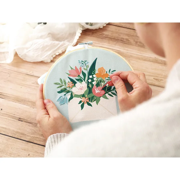 Kit broderie partielle - Bouquet
