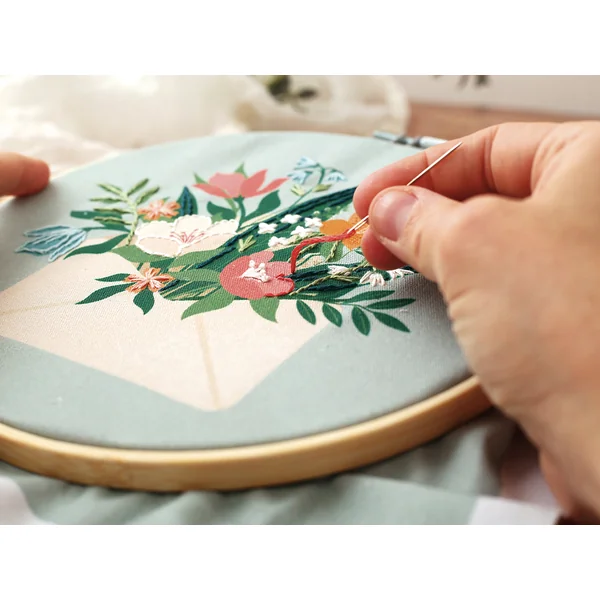 Kit broderie partielle - Bouquet