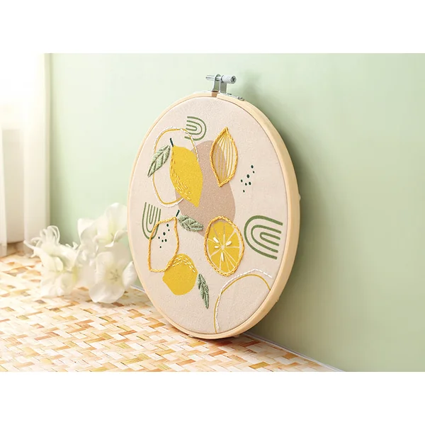 Kit broderie partielle - Citron