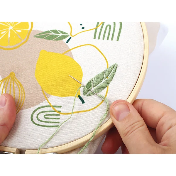 Kit broderie partielle - Citron