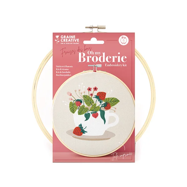 Kit broderie partielle - Fraise des bois