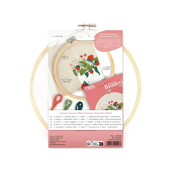 Kit broderie partielle - Fraise des bois