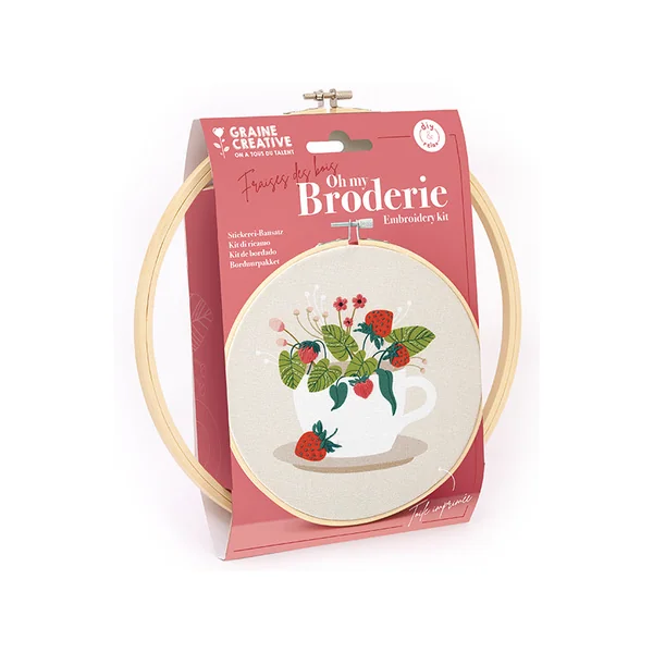 Kit broderie partielle - Fraise des bois