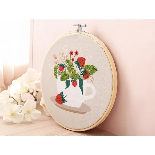 Kit broderie partielle - Fraise des bois