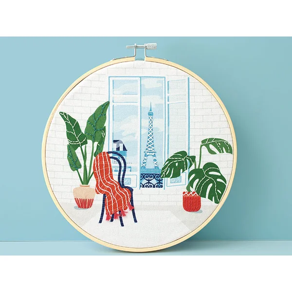 Kit broderie partielle - Paris