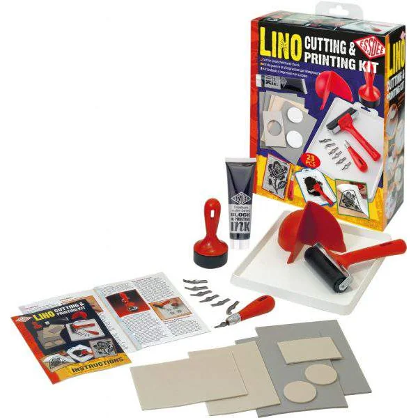 Kit complet pour la linogravure (23 pièces)