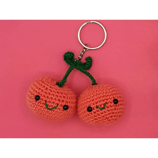 Kit crochet - Pendentif sac cerise
