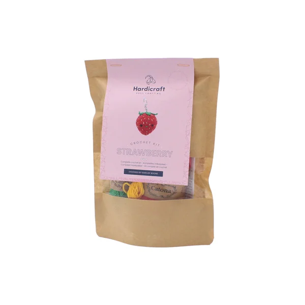 Kit crochet - Pendentif sac fraise