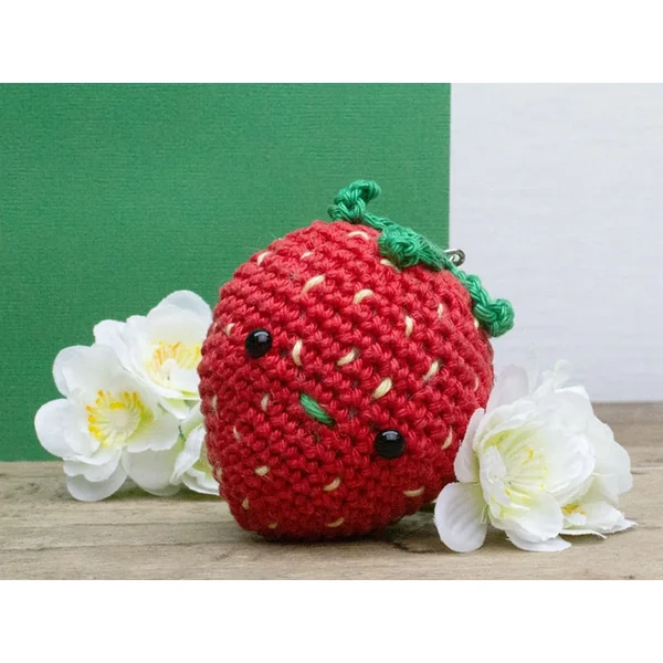 Kit crochet - Pendentif sac fraise