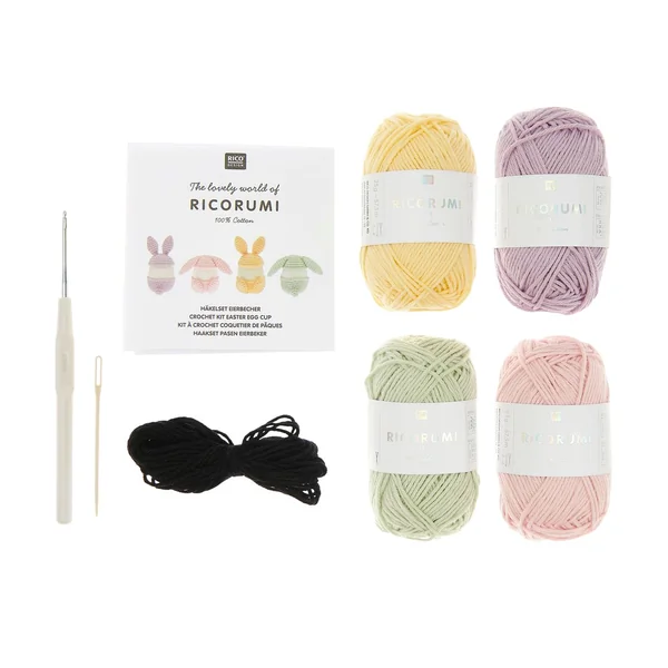 Kit crochet Rico Design Ricorumi « Coquetiers de Pâques »