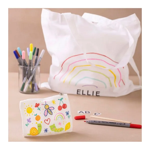 Kit créatif de décoration textile « Sacs »