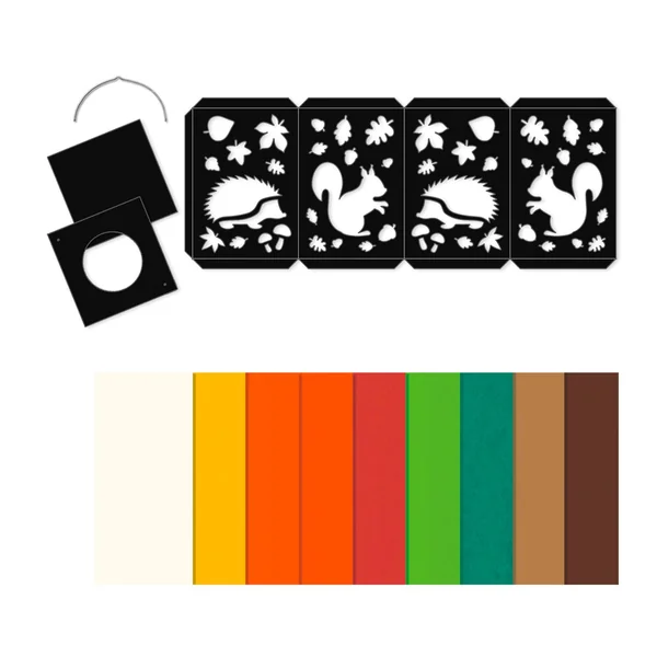 Kit créatif lanterne « Animaux de la forêt »