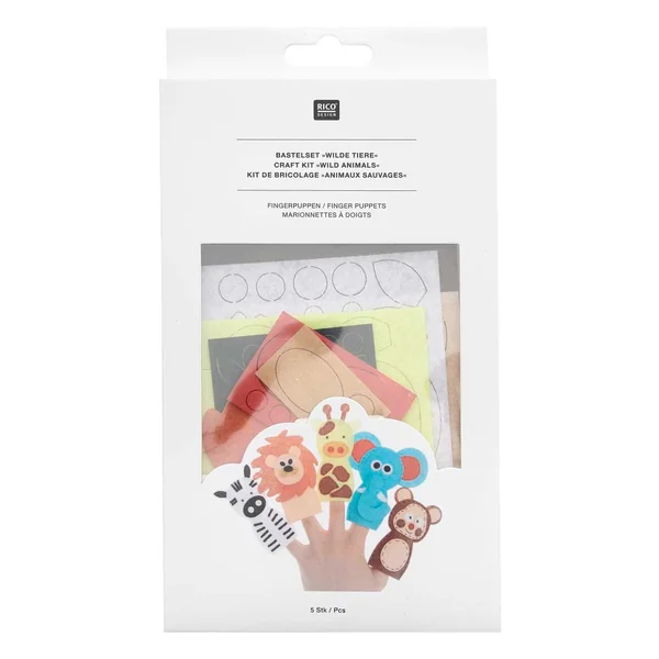 Kit créatif marionnettes à doigts « Animaux »
