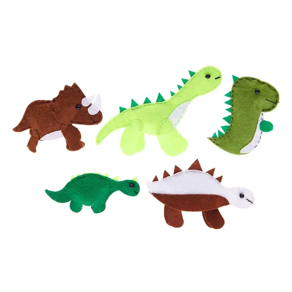 Kit créatif marionnettes à doigts « Dinos »