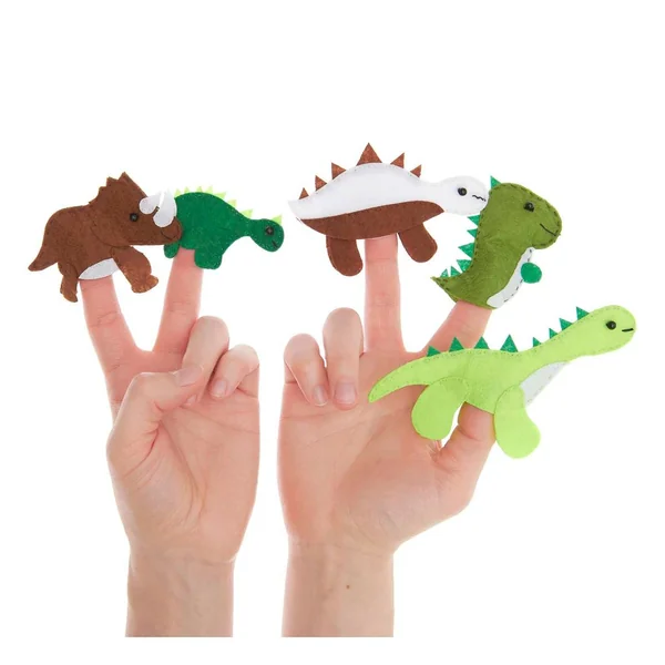 Kit créatif marionnettes à doigts « Dinos »