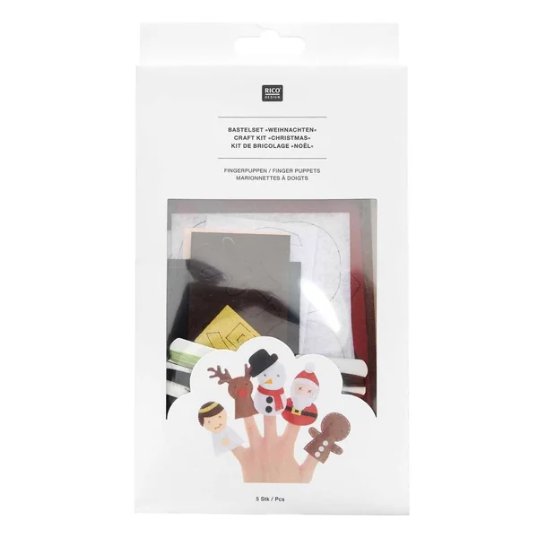 Kit créatif marionnettes à doigts « Noël »